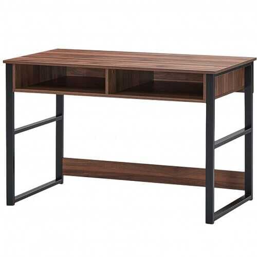 2 Drawers Vintage Computer Desk for Home and Office Lights Homes